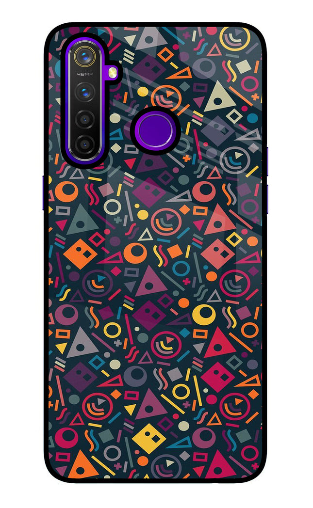 Geometric Abstract Realme 5 Pro Glass Case