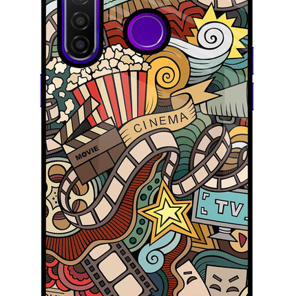 Cinema Abstract Realme 5 Pro Glass Case
