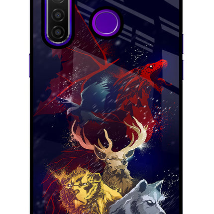 Game Of Thrones Realme 5 Pro Glass Case Back Cover by Casekaro