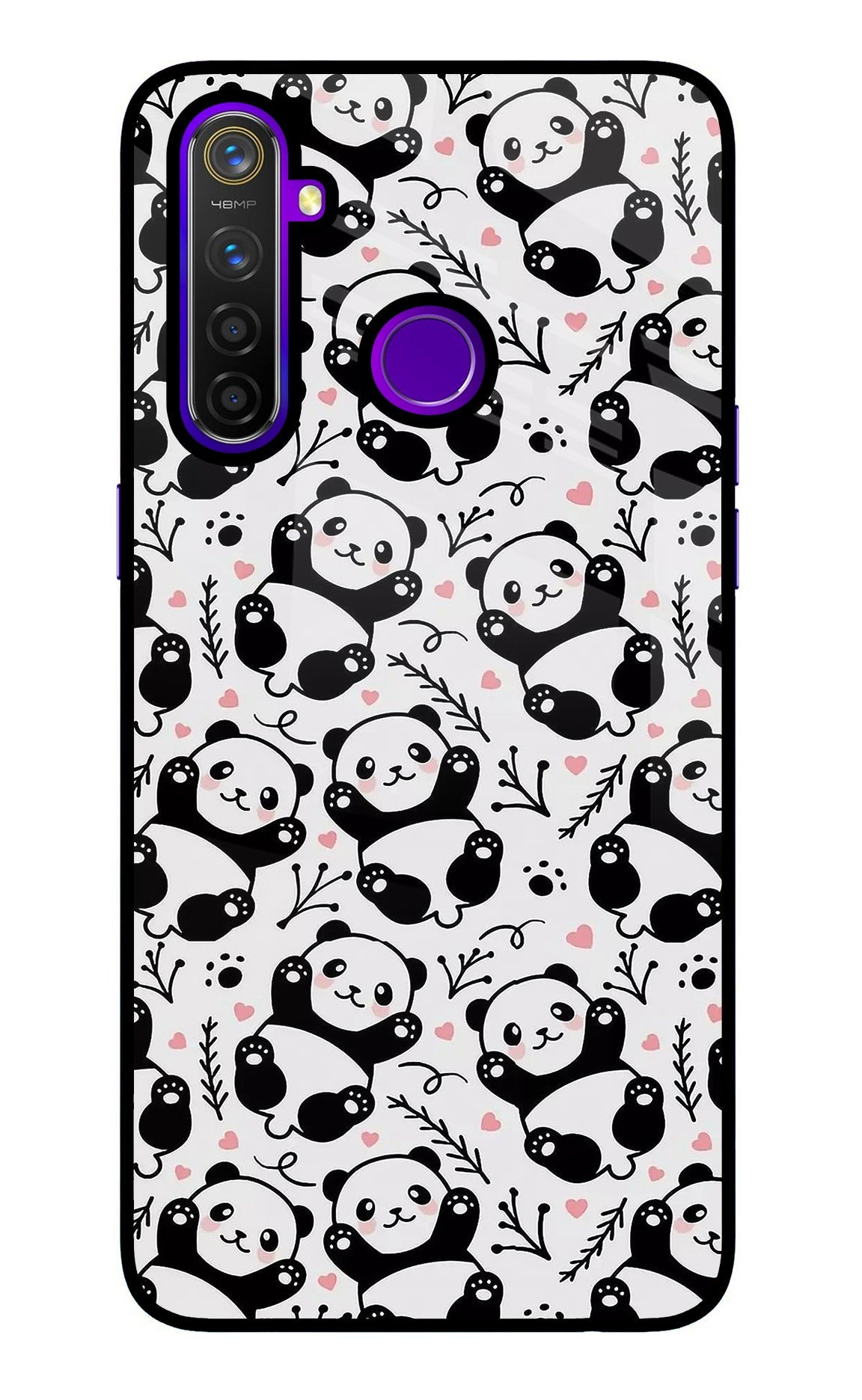 Cute Panda Realme 5 Pro Back Cover