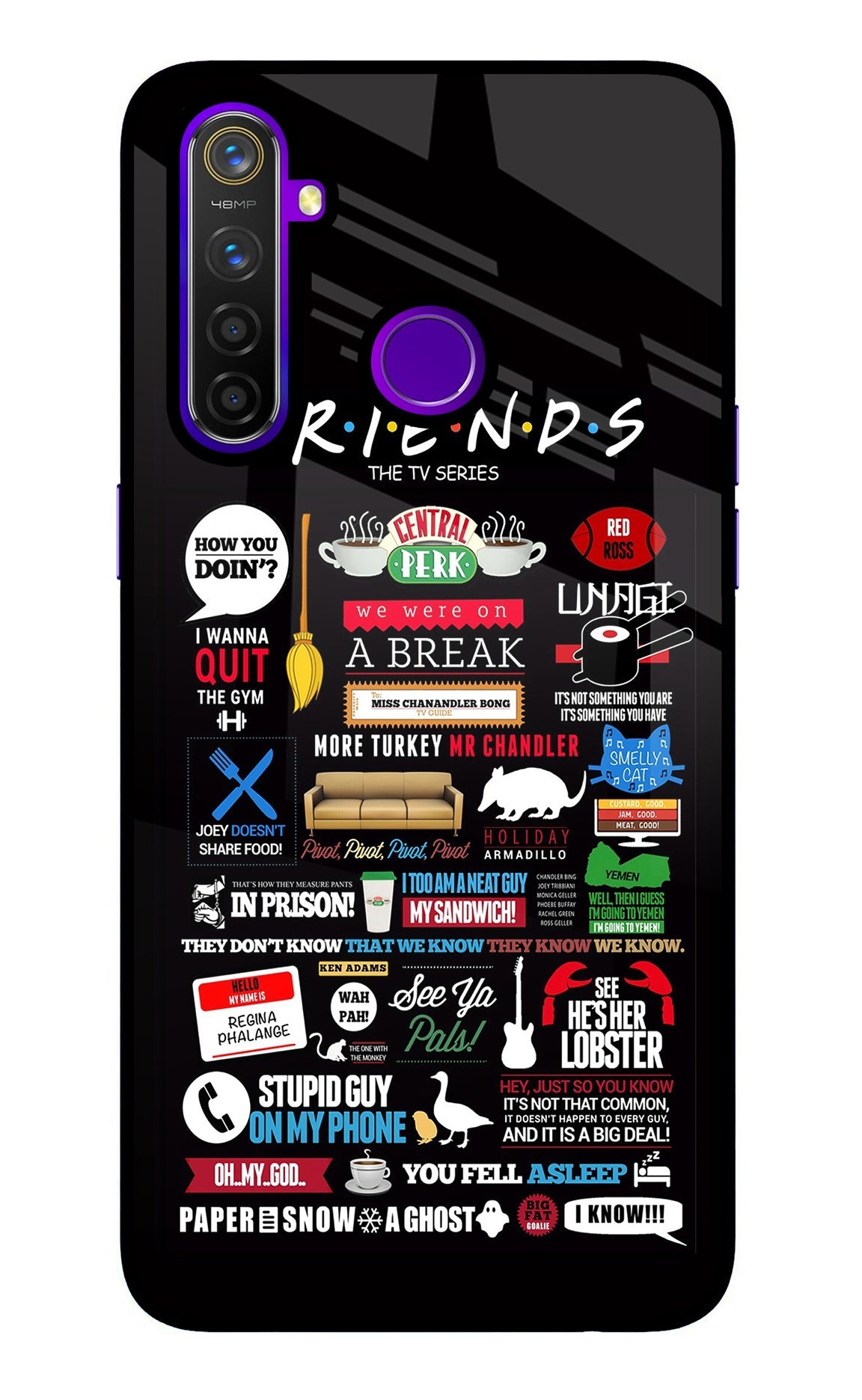 FRIENDS Realme 5 Pro Back Cover