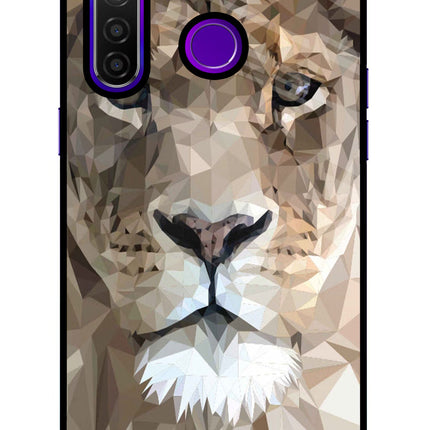 Lion Art Realme 5 Pro Glass Case