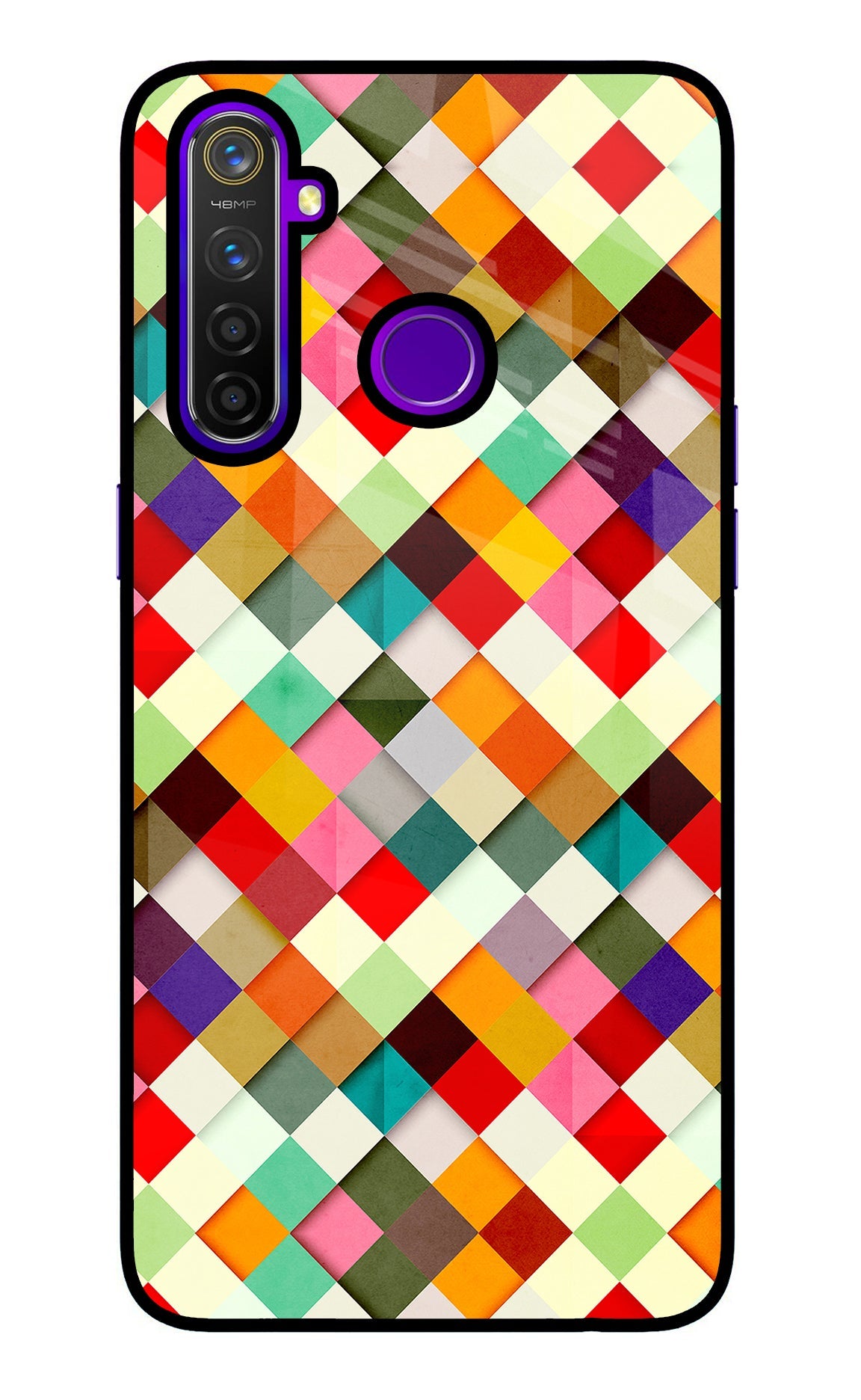 Geometric Abstract Colorful Realme 5 Pro Back Cover