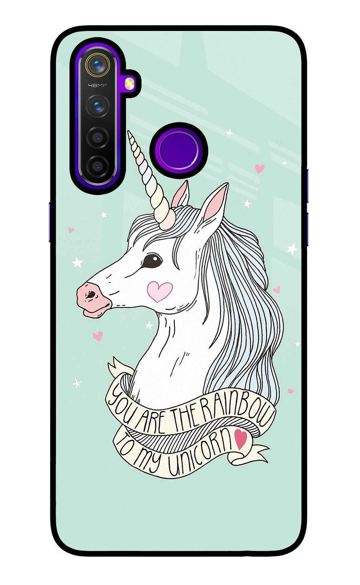 Unicorn Wallpaper Realme 5 Pro Glass Case