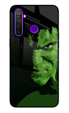 HULK Realme 5 Pro Glass Case Back Cover by Casekaro