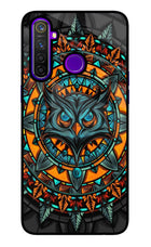Angry Owl Art Realme 5 Pro Glass Case