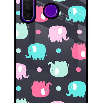 Elephants Realme 5 Pro Glass Case