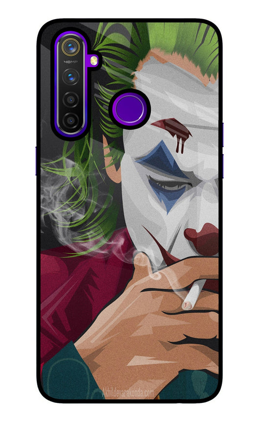 Joker Smoking Realme 5 Pro Glass Case