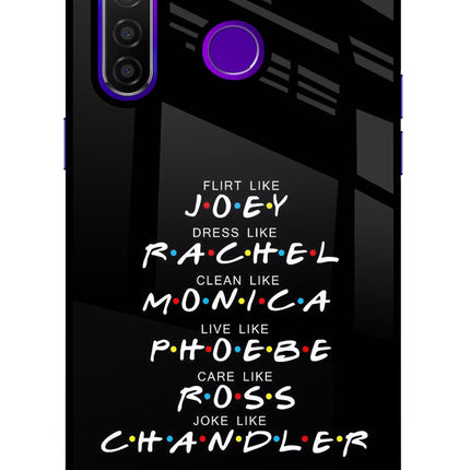 FRIENDS Character Realme 5 Pro Glass Case