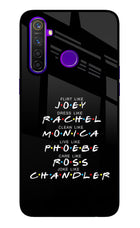 FRIENDS Character Realme 5 Pro Glass Case