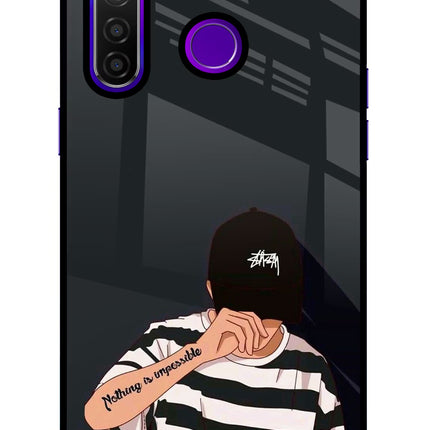 Aesthetic Boy Realme 5 Pro Glass Case