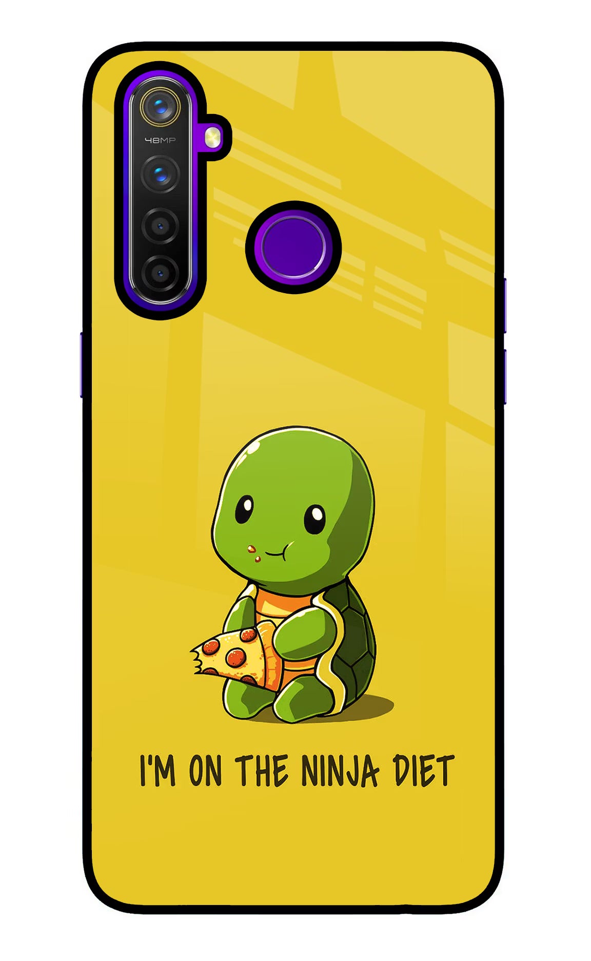 I'm on Ninja Diet Realme 5 Pro Glass Case Back Cover by Casekaro