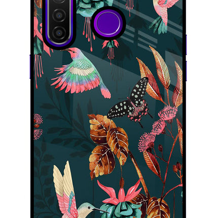 Birds Realme 5 Pro Glass Case