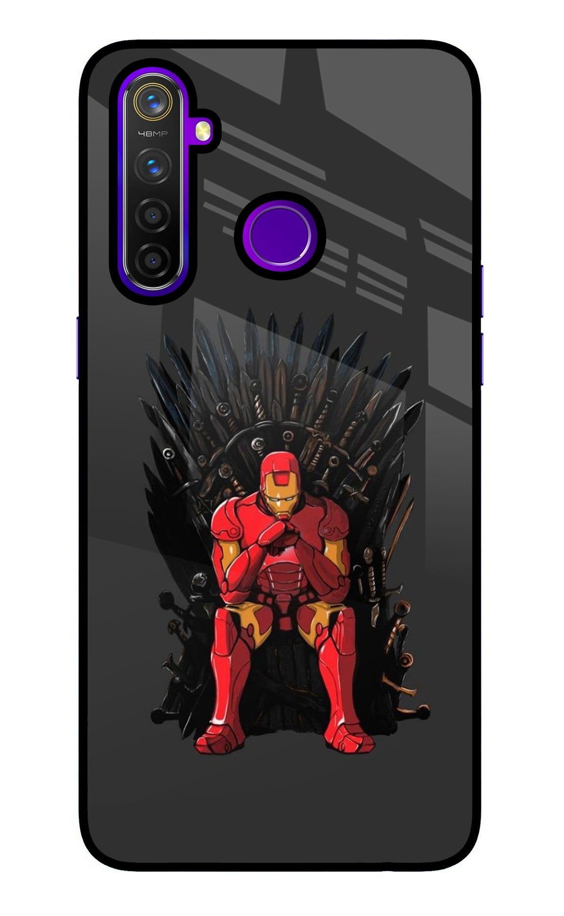 Ironman Throne Realme 5 Pro Glass Case