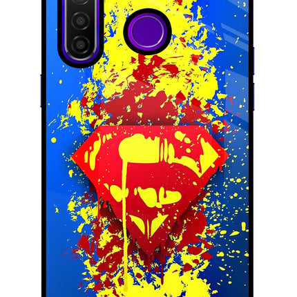 Superman logo Realme 5 Pro Glass Case
