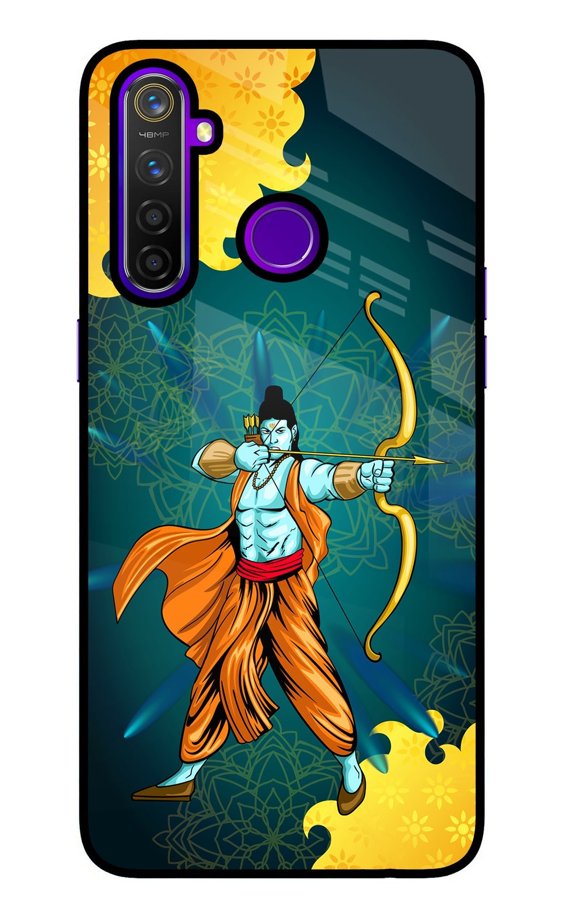 Lord Ram - 6 Realme 5 Pro Glass Case