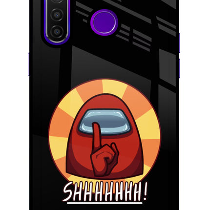 Among Us Shhh! Realme 5 Pro Glass Case