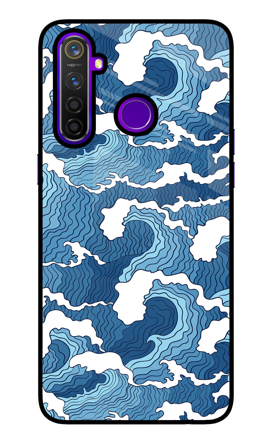 Blue Waves Realme 5 Pro Glass Case