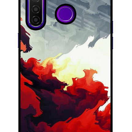 Fire Cloud Realme 5 Pro Glass Case