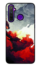 Fire Cloud Realme 5 Pro Glass Case