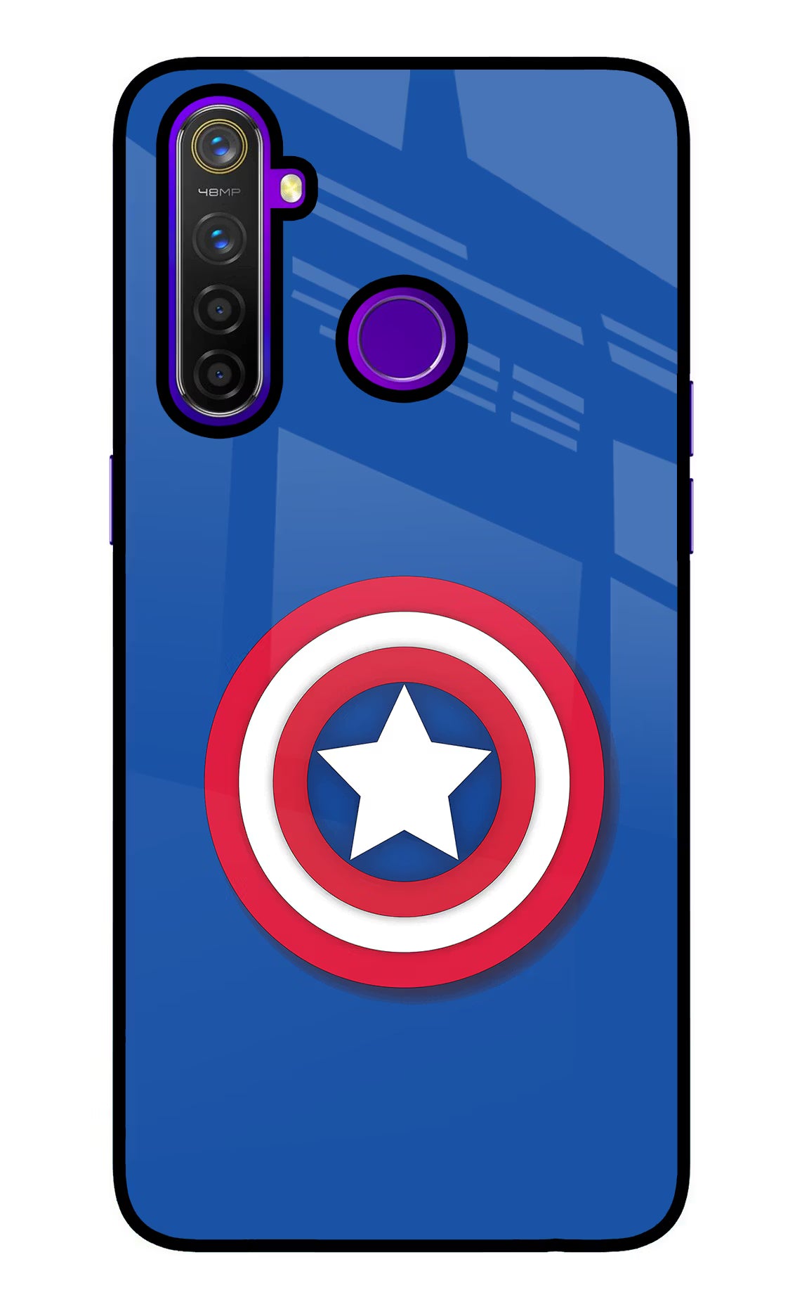Shield Realme 5 Pro Glass Case Back Cover by Casekaro