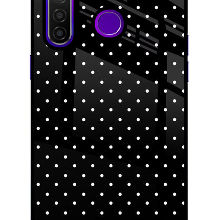 White Dots Realme 5 Pro Glass Case
