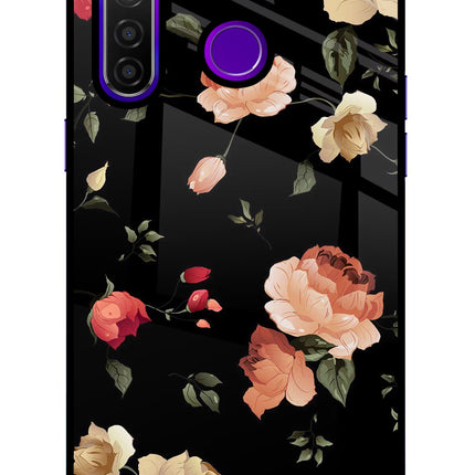 Flowers Realme 5 Pro Glass Case