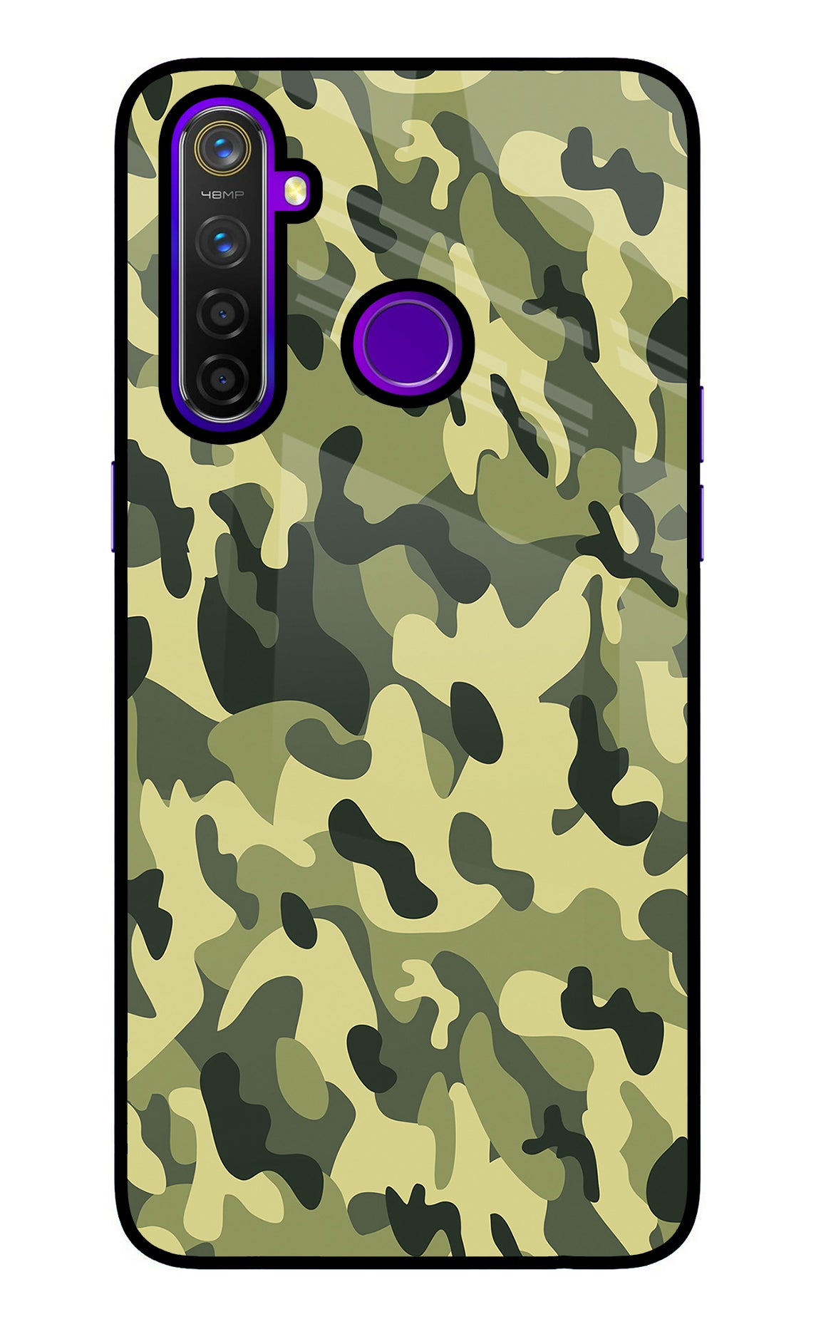 Camouflage Realme 5 Pro Back Cover