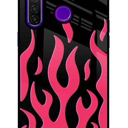 Fire Flames Realme 5 Pro Glass Case