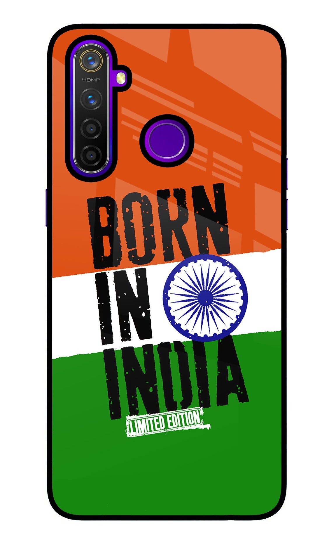 Born in India Realme 5 Pro Glass Case