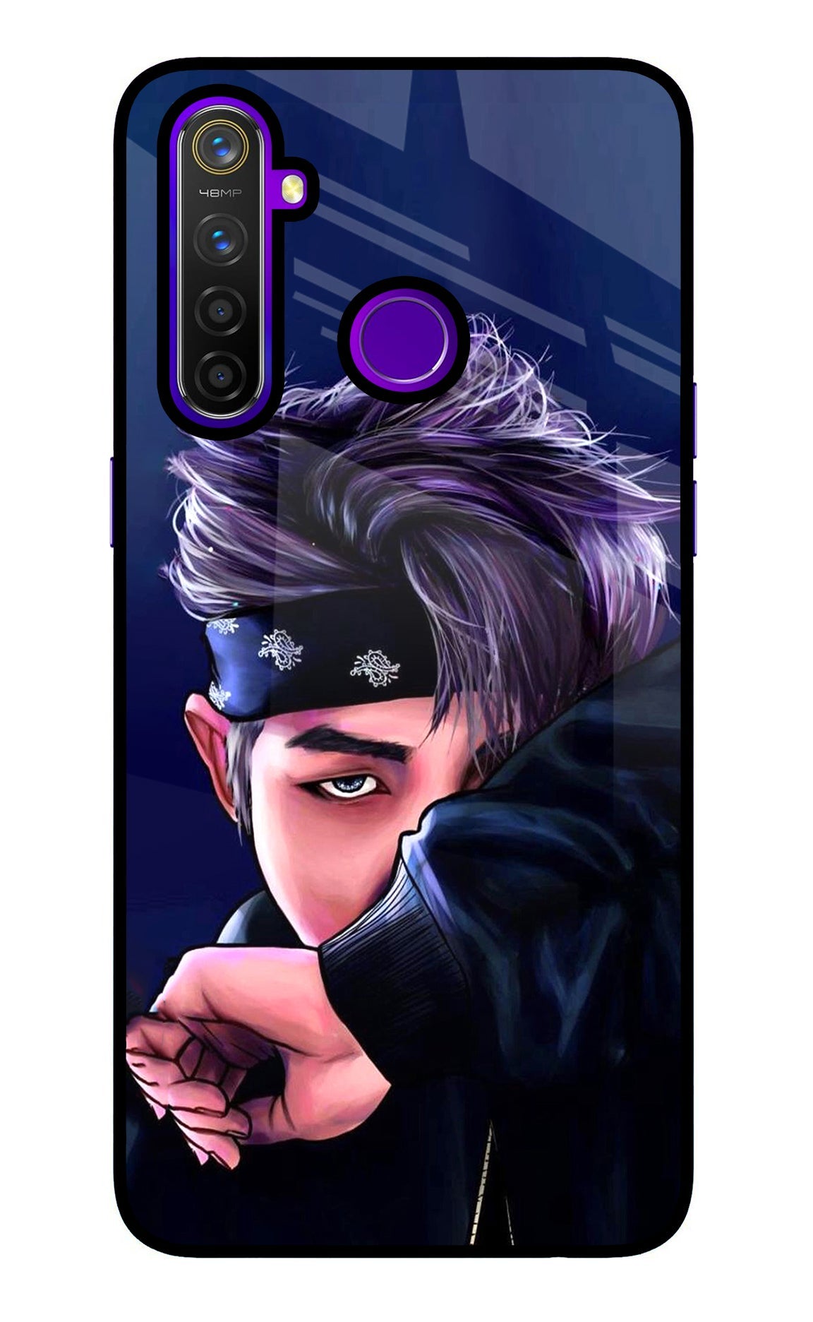 BTS Cool Realme 5 Pro Glass Case