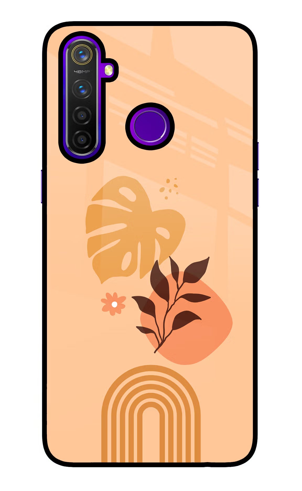 Bohemian Art Realme 5 Pro Glass Case Back Cover by Casekaro