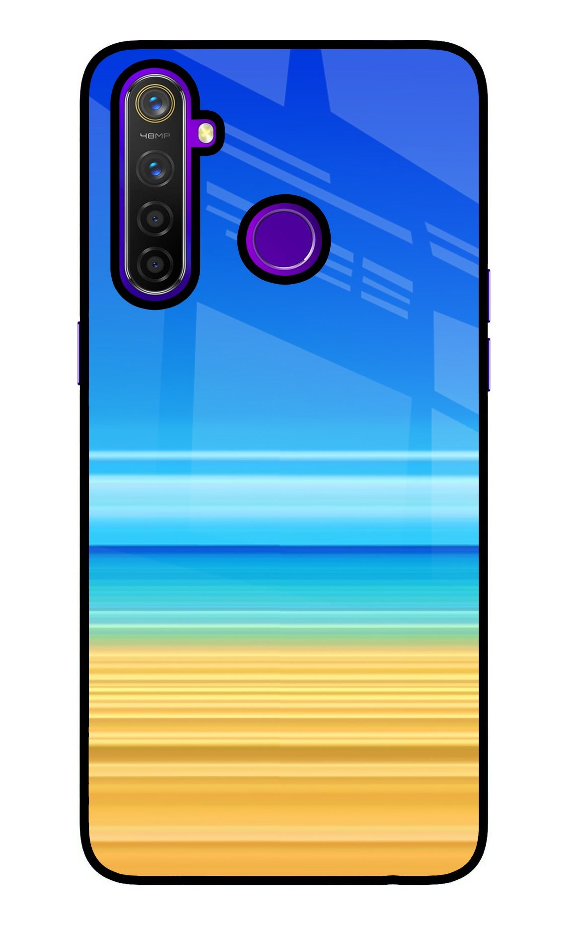 Beach Art Realme 5 Pro Glass Case