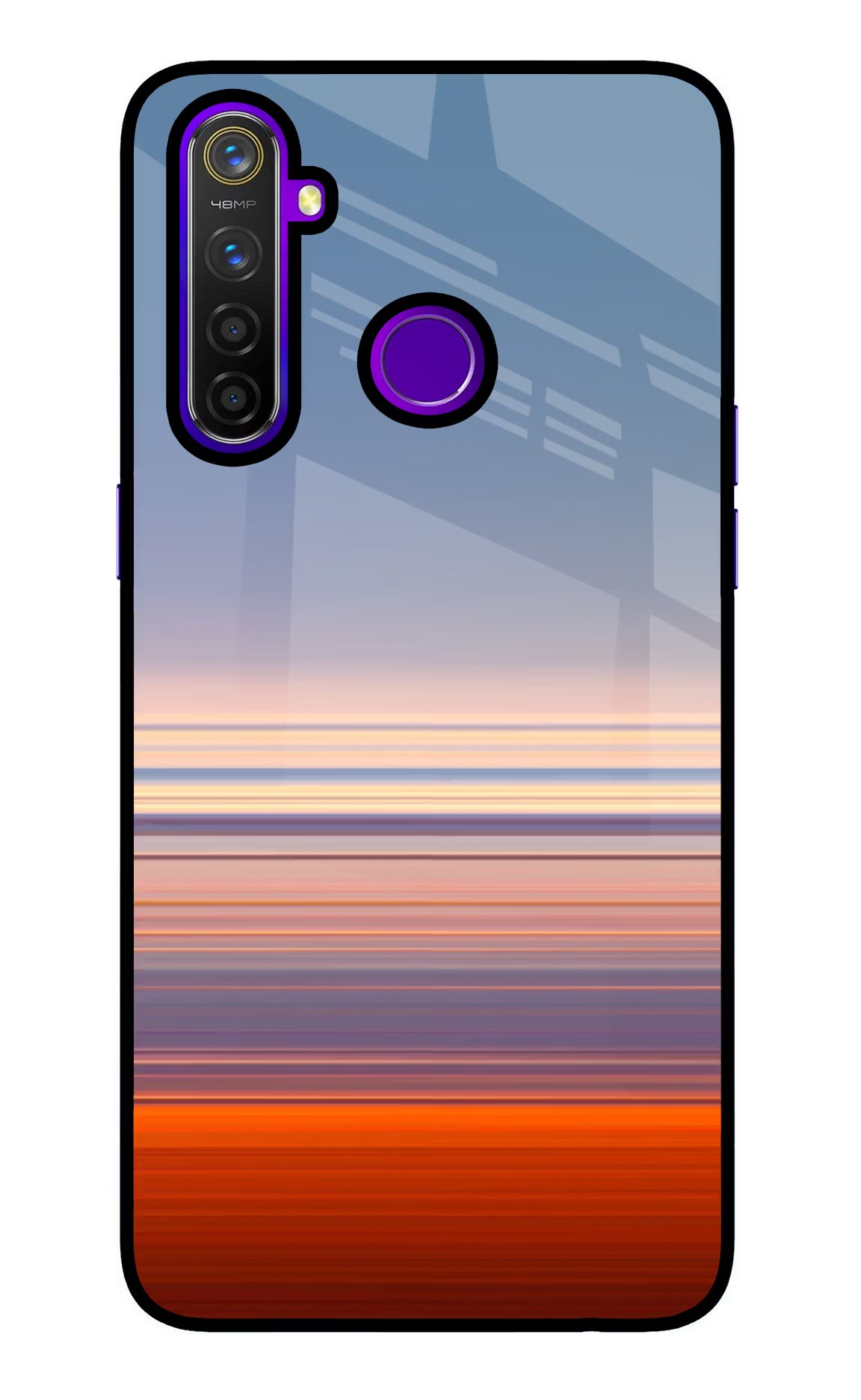 Morning Colors Realme 5 Pro Glass Case Back Cover by Casekaro
