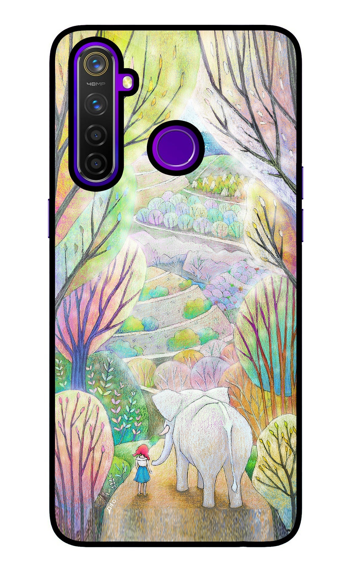 Nature Painting Realme 5 Pro Glass Case