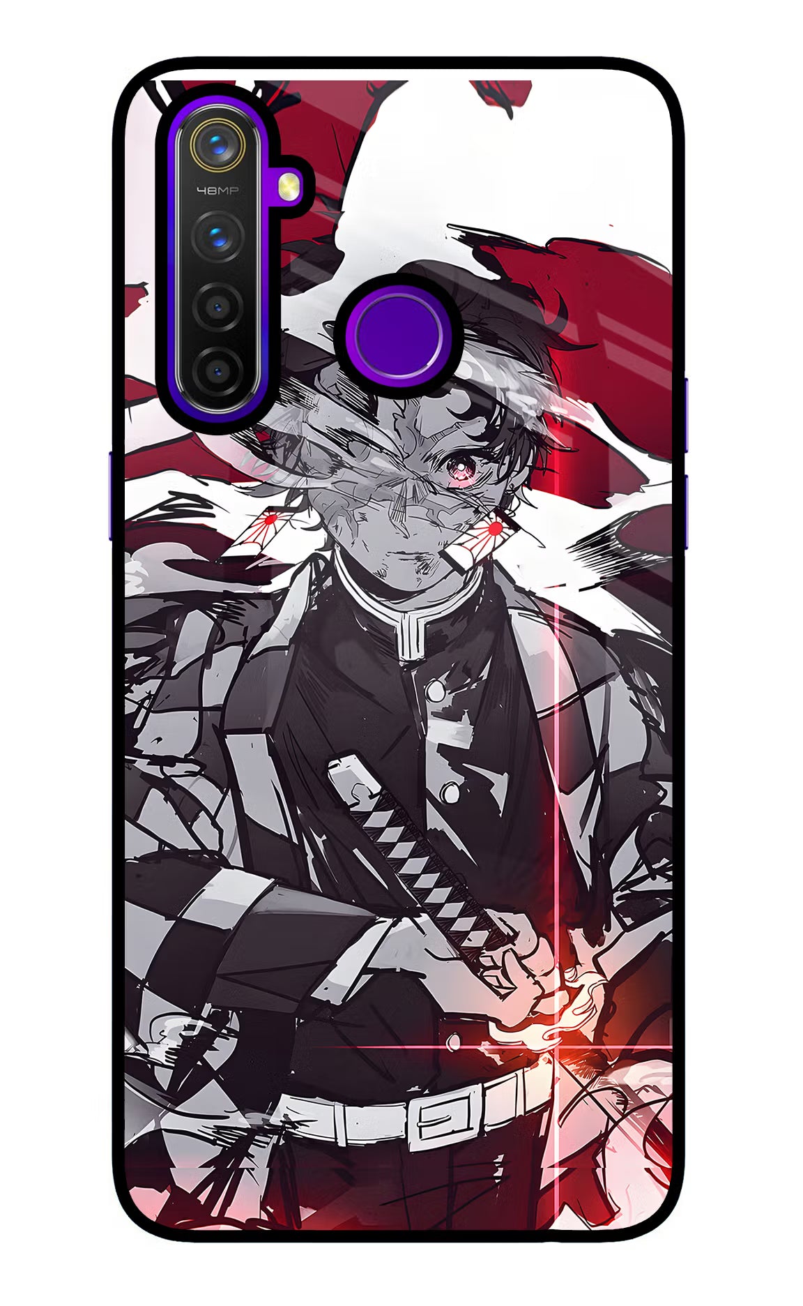 Demon Slayer Realme 5 Pro Glass Case Back Cover by Casekaro