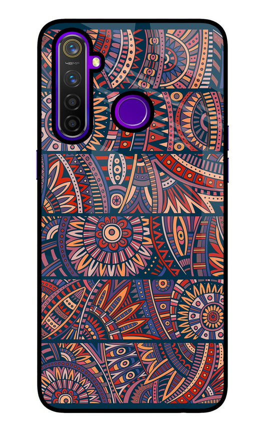 African Culture Design Realme 5 Pro Glass Case