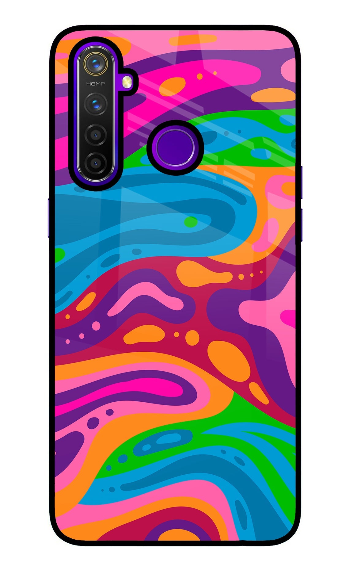 Trippy Pattern Realme 5 Pro Back Cover