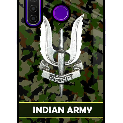 Balidan Indian Logo Realme 5 Pro Glass Case