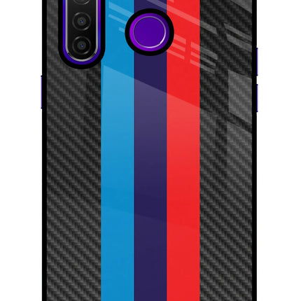 BMW Stripes Pattern Realme 5 Pro Glass Case
