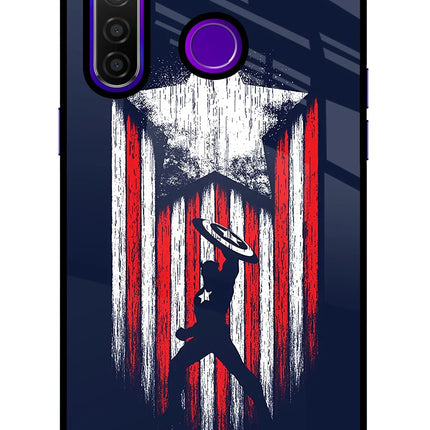 Captain America Marvel Art Realme 5 Pro Glass Case