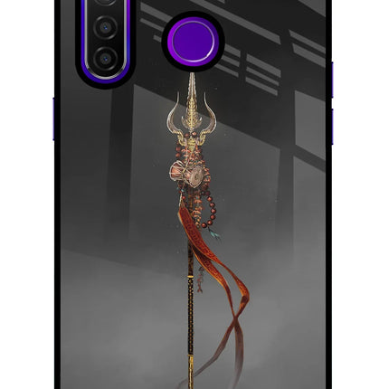 Shiv Trishul Realme 5 Pro Glass Case