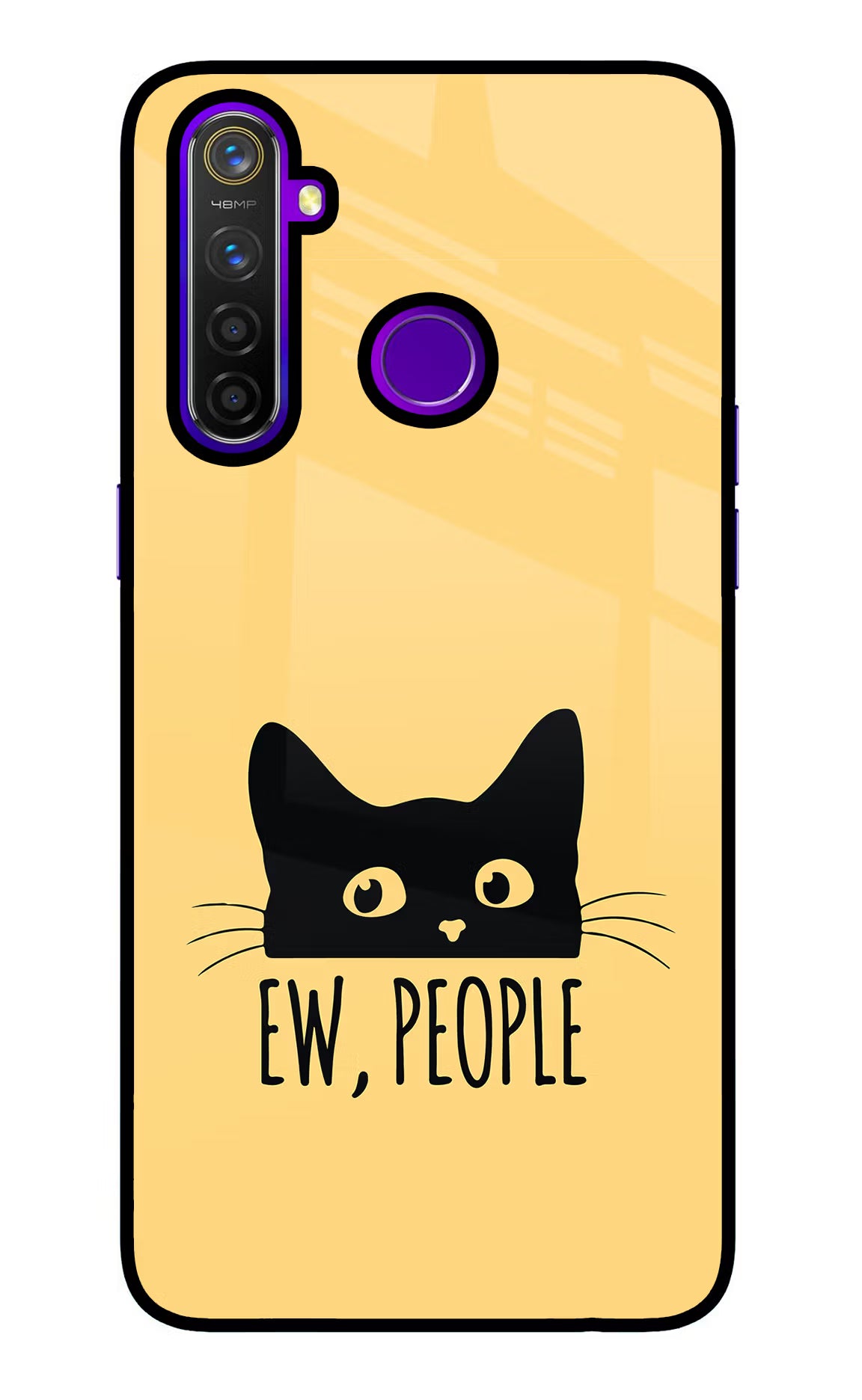 Ew People Catitude Realme 5 Pro Glass Case