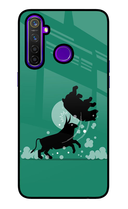 Bull Conqueror Realme 5 Pro Glass Case