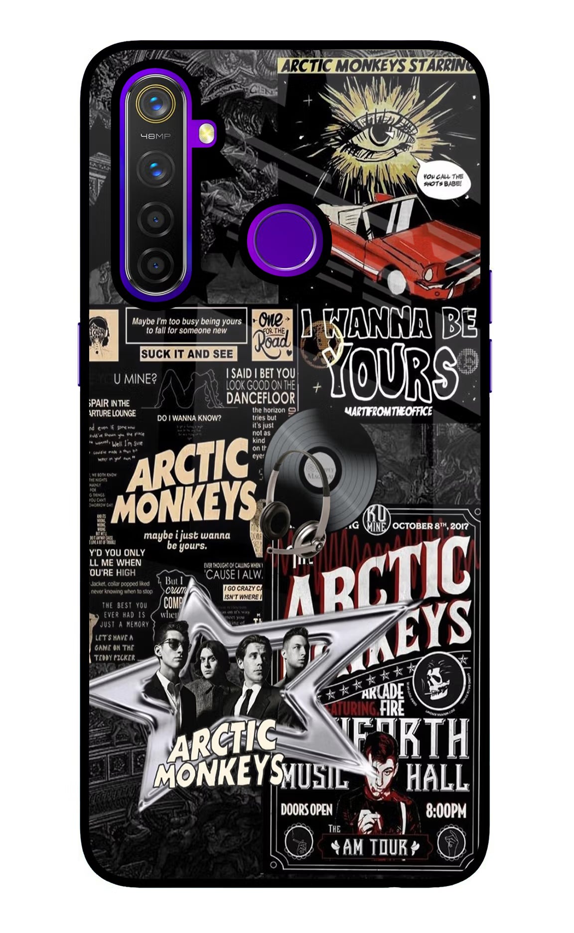 Arctic Monkeys Realme 5 Pro Glass Case Back Cover by Casekaro