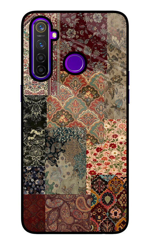 Desi Print Realme 5 Pro Glass Case