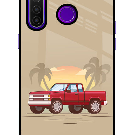 Desert Classic Drive Realme 5 Pro Glass Case