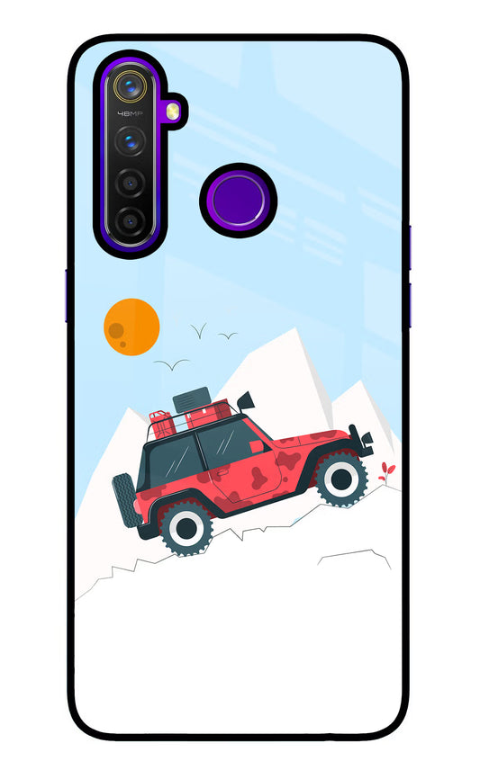 Mountain Trail Beast Realme 5 Pro Glass Case