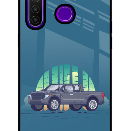 Retro Garage Vibe Realme 5 Pro Glass Case