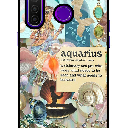 Aquarius Zodiac Realme 5 Pro Glass Case